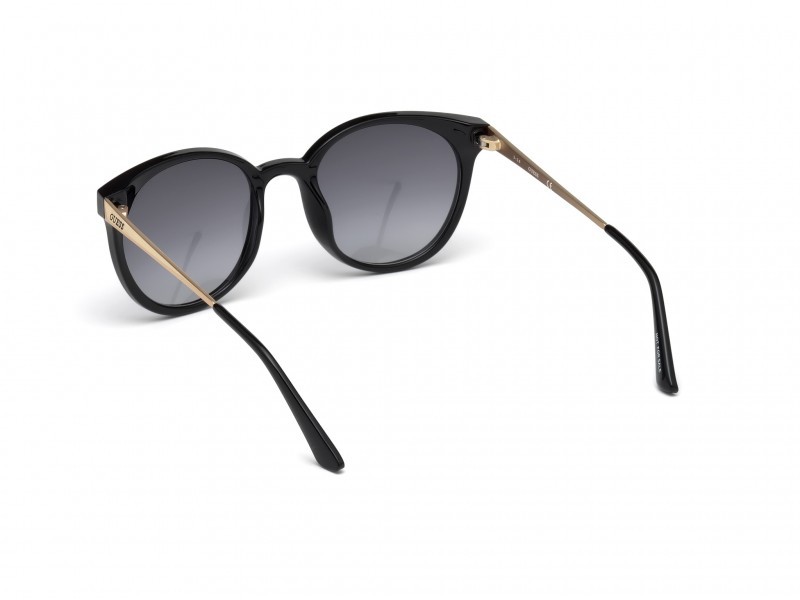 Occhiali da sole Guess GU7503 (01A) colore nero lucido forma rotondo lenti fumo 