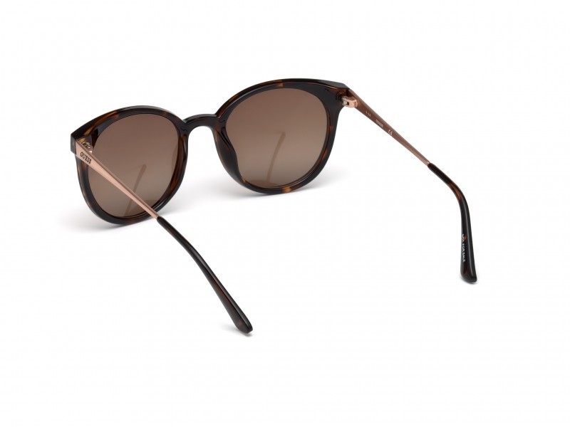 Sonnenbrillen Guess GU7503 (52H) farbe avana scura form rund gläser marrone polar.