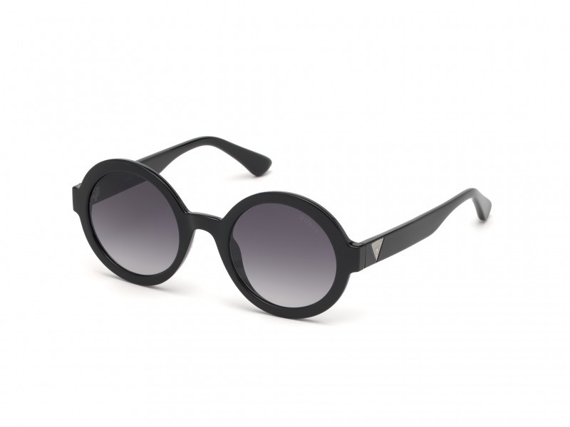 Sonnenbrillen Guess GU7613 (01B) farbe nero lucido form rund gläser fumo grad.