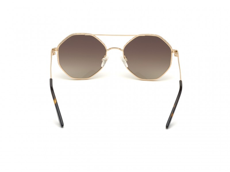 Sonnenbrillen Guess GU7636 (33F) farbe oro / altro form rund gläser marrone grad.
