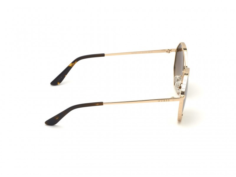 Sonnenbrillen Guess GU7636 (33F) farbe oro / altro form rund gläser marrone grad.