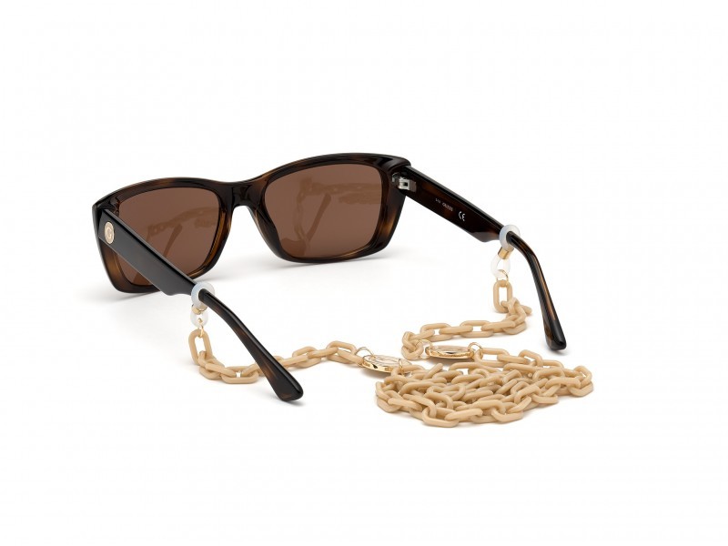 Sonnenbrillen Guess GU7652 (52E) farbe avana scura form rechteckig gläser marrone 