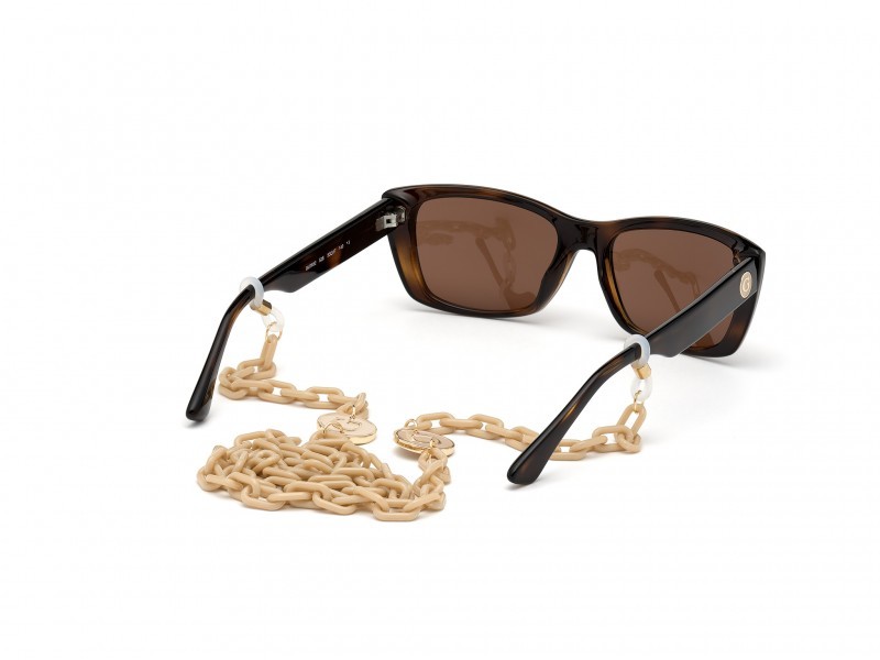 Sonnenbrillen Guess GU7652 (52E) farbe avana scura form rechteckig gläser marrone 