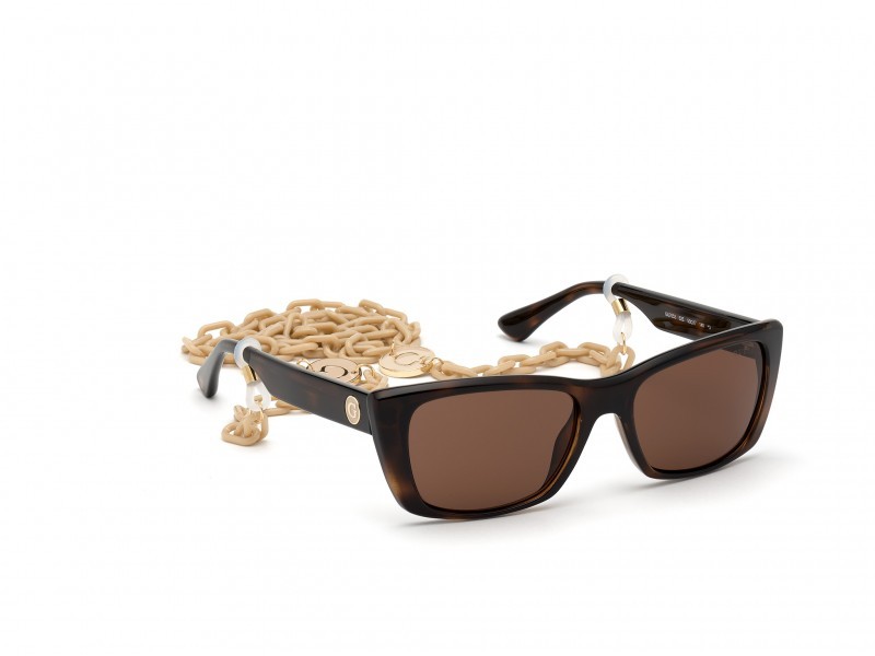 Sonnenbrillen Guess GU7652 (52E) farbe avana scura form rechteckig gläser marrone 