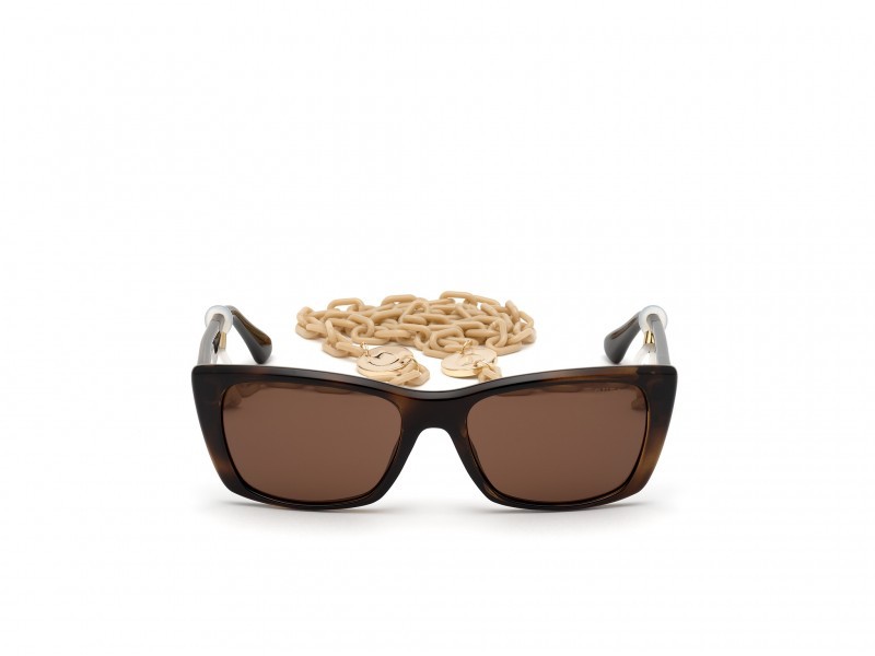 Sonnenbrillen Guess GU7652 (52E) farbe avana scura form rechteckig gläser marrone 