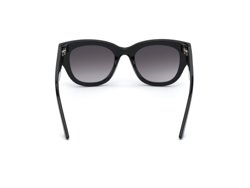 Occhiali da sole Guess GU7680 (01B) colore nero lucido  forma farfalla lenti fumo grad.