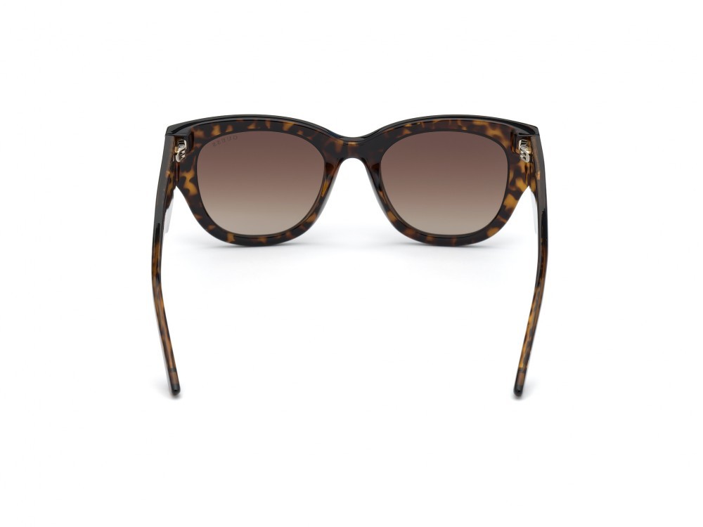 Occhiali da sole Guess GU7680 (52F) colore avana scura forma farfalla lenti marrone grad.