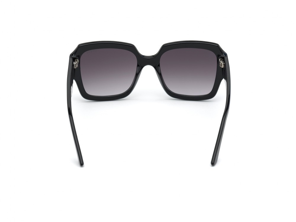 Occhiali da sole Guess GU7681 (01B) colore nero lucido forma quadrato lenti fumo grad.