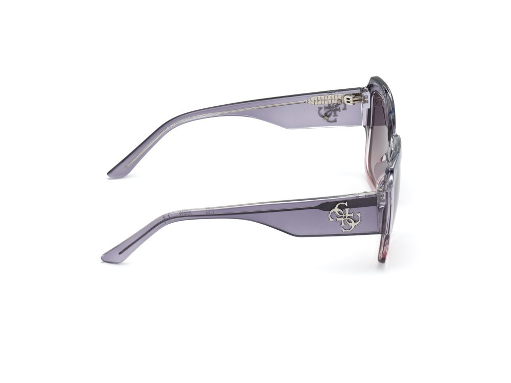 Occhiali da sole Guess GU7681 (20B) colore  fucsia/sfumato / fucsia scuro lucido forma quadrato lenti fumo grad.