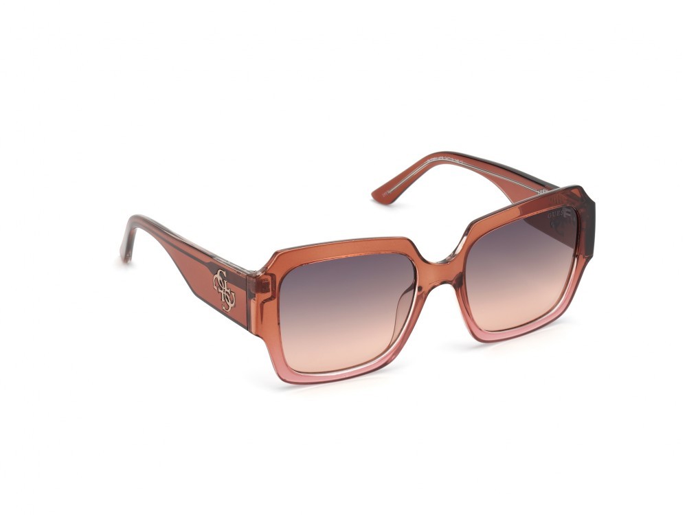 Sonnenbrillen Guess GU7681 (47B) farbe marrone chiaro / altri form quadratisch gläser fumo grad.