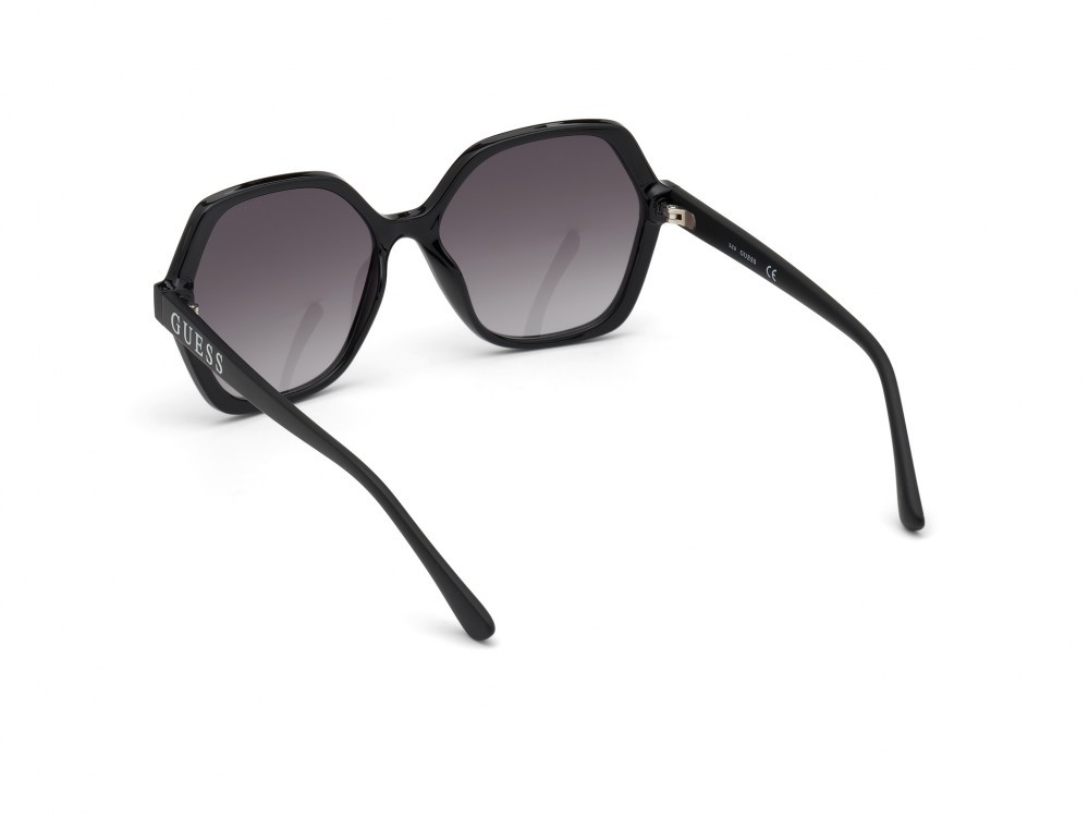 Occhiali da sole Guess GU7698 (01B) colore nero lucido  forma geometrico lenti fumo grad.