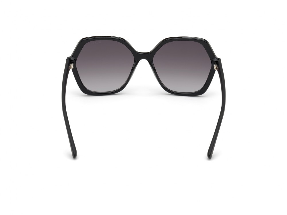 Occhiali da sole Guess GU7698 (01B) colore nero lucido  forma geometrico lenti fumo grad.