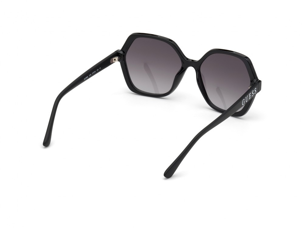 Occhiali da sole Guess GU7698 (01B) colore nero lucido  forma geometrico lenti fumo grad.