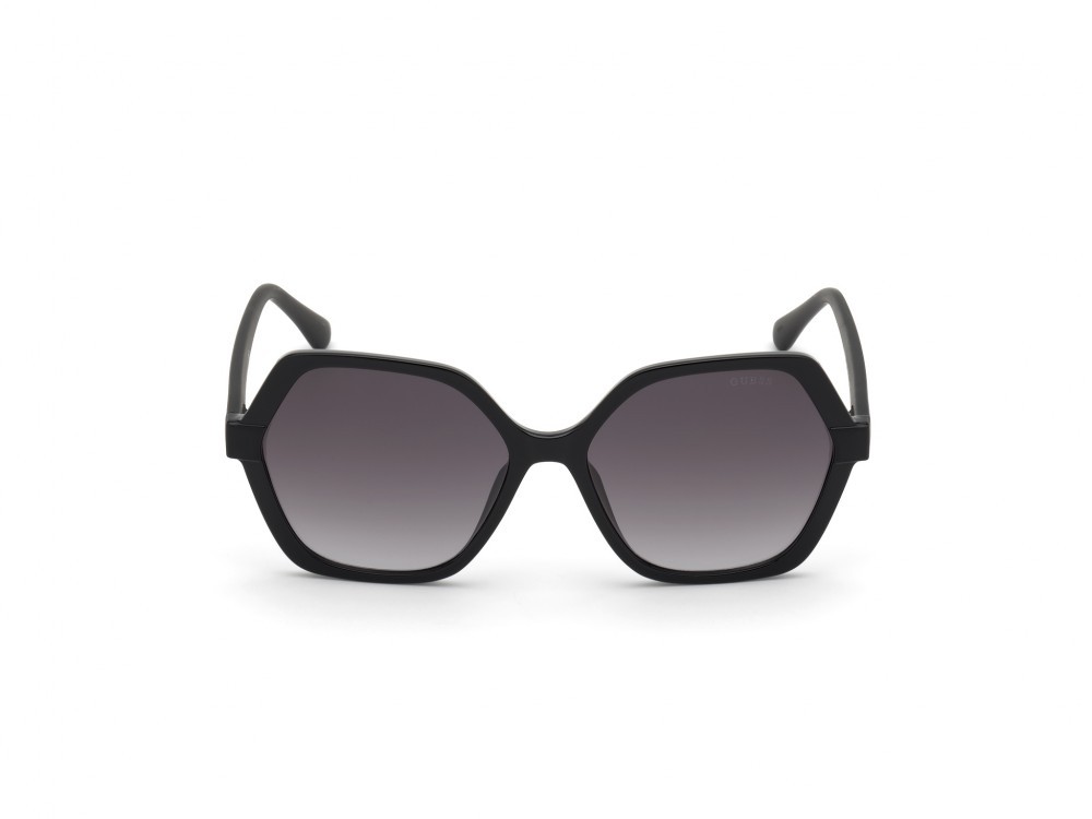 Occhiali da sole Guess GU7698 (01B) colore nero lucido  forma geometrico lenti fumo grad.