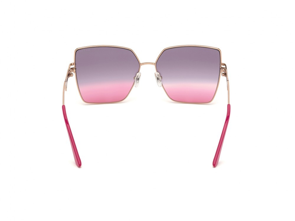 Sonnenbrillen Guess GU7733 (28F) farbe oro rosè lucido form quadratisch gläser marrone grad.