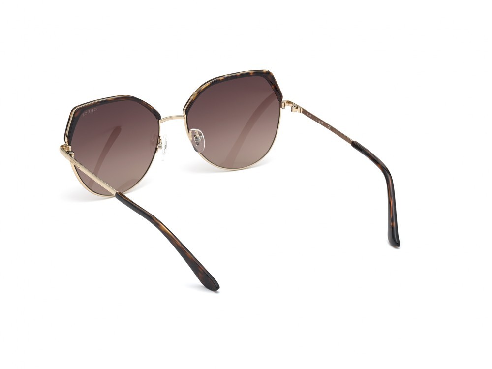 Occhiali da sole Guess GU7736 (52F) colore avana scura forma geometrico lenti marrone grad.