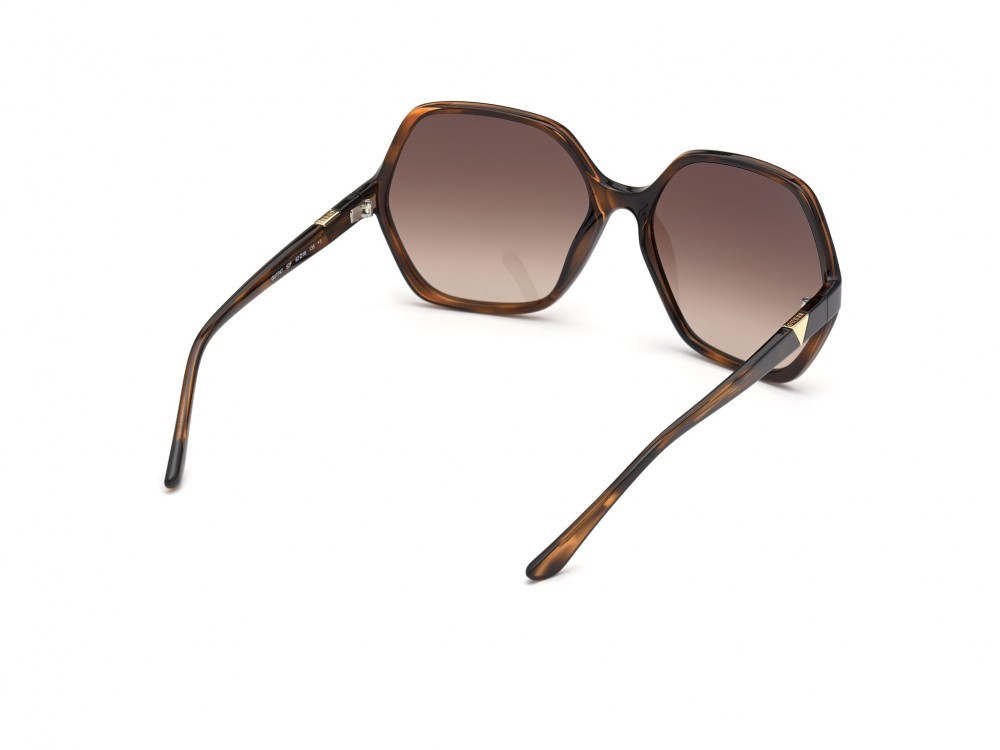 Occhiali da sole Guess GU7747 (52F) colore avana scura forma geometrico lenti marrone grad.