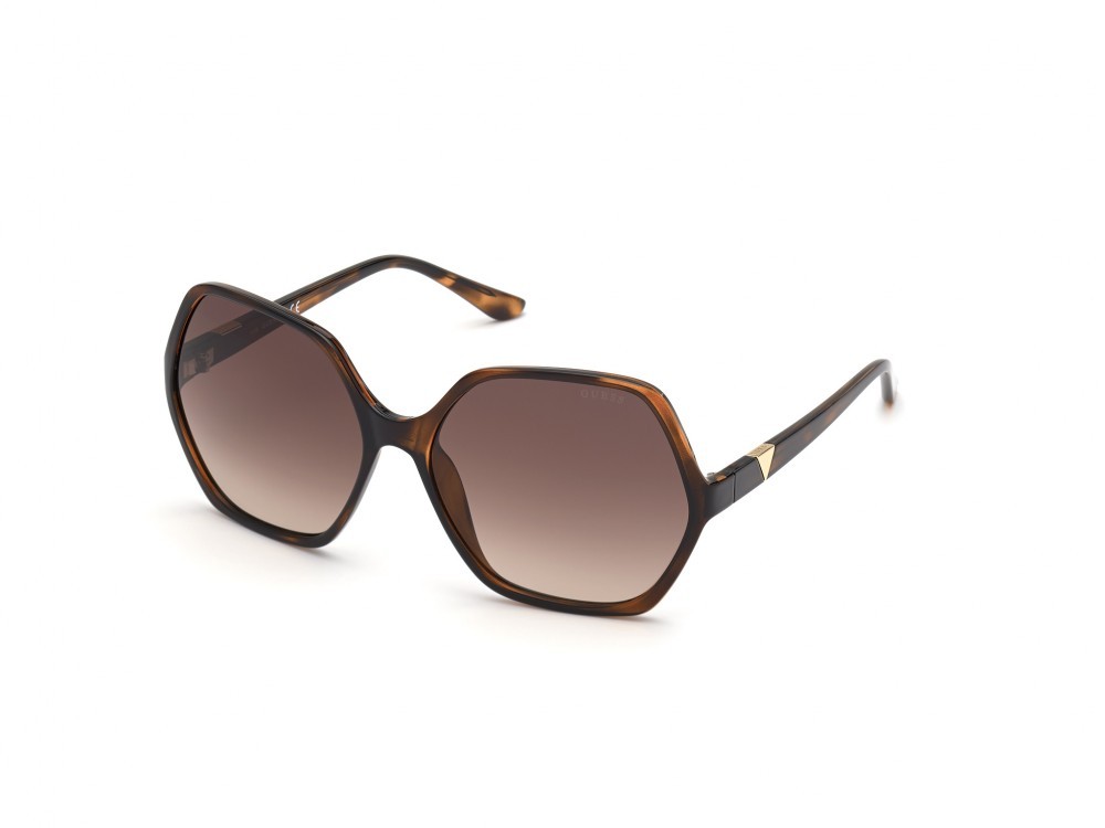 Occhiali da sole Guess GU7747 (52F) colore avana scura forma geometrico lenti marrone grad.