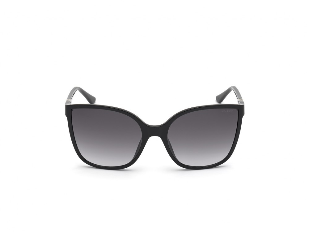 Occhiali da sole Guess GU7748 (01B) colore nero lucido  forma quadrato lenti fumo grad.