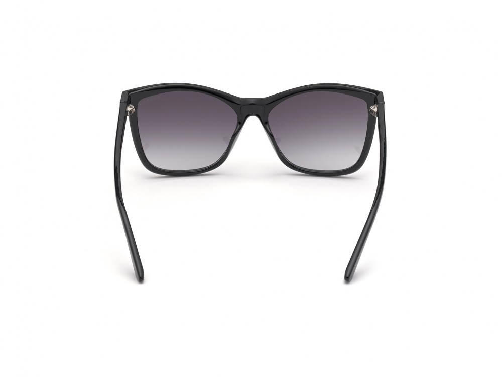 Occhiali da sole Guess GU7779 (01C) colore nero lucido forma quadrato lenti fumo specchiato