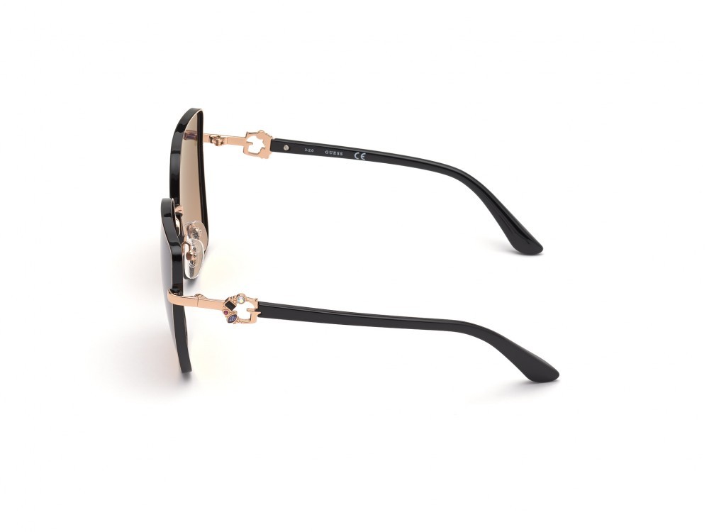 Sonnenbrillen Guess GU7790-S (28Z) farbe oro rosè lucido  form schmetterling gläser specchiato