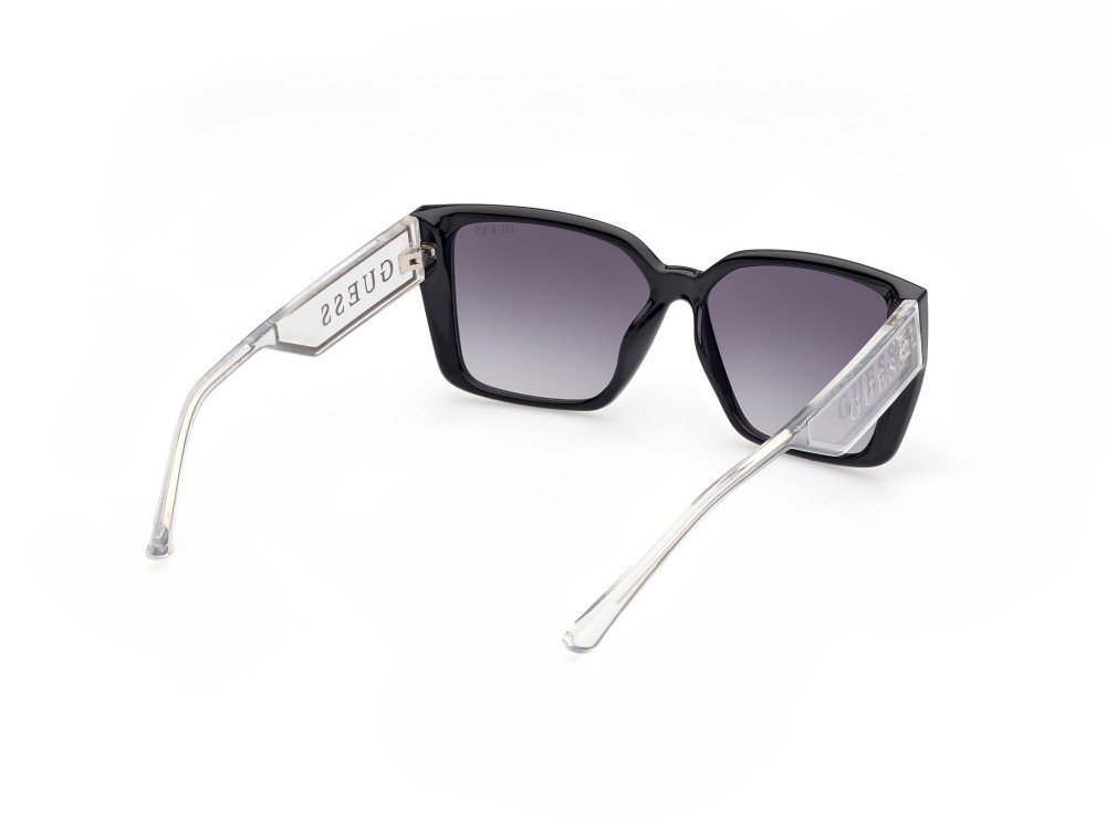 Occhiali da sole Guess GU7818 (01B) colore nero lucido forma quadrato lenti fumo grad.