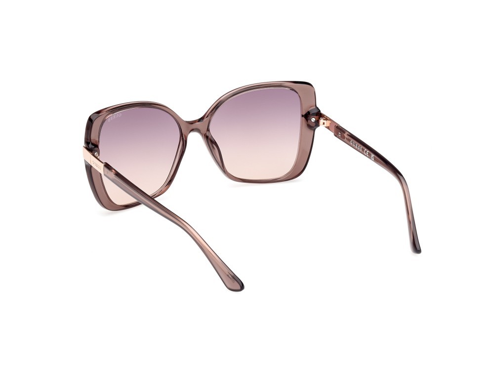 Occhiali da sole Guess GU7820 (59Z) colore beige / altro forma farfalla lenti viola grad. e/o specchiato