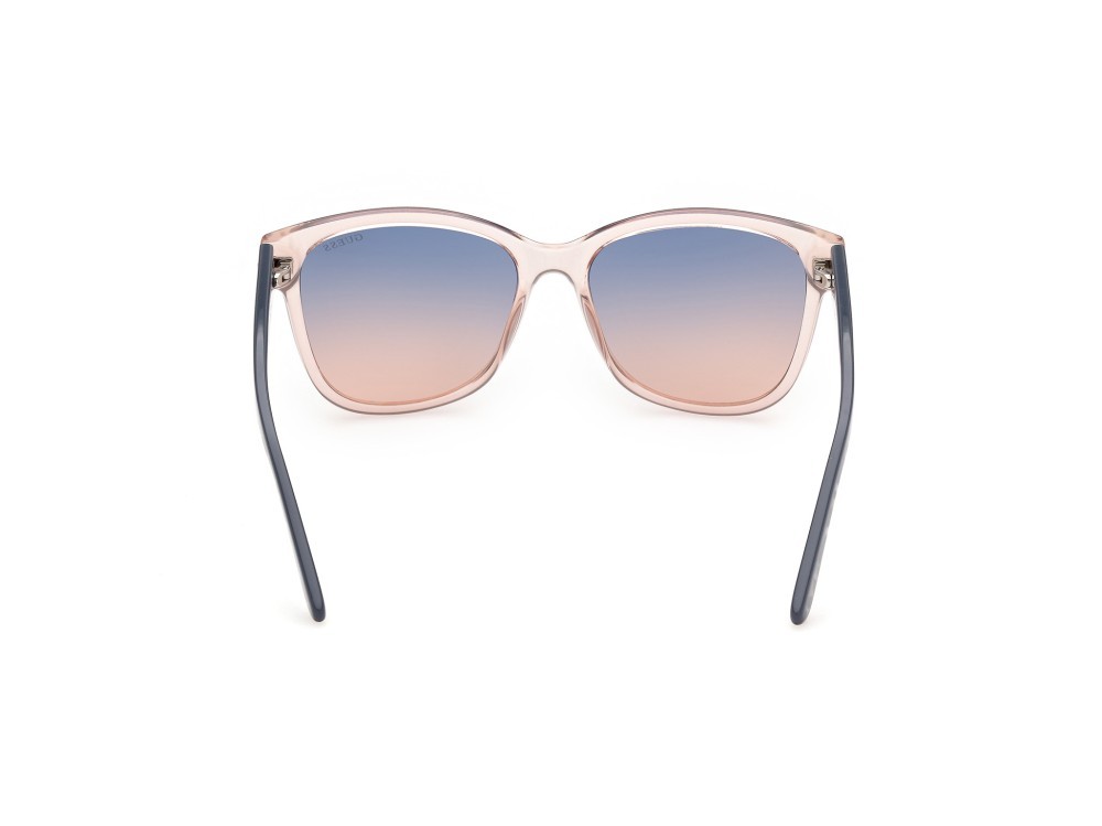 Occhiali da sole Guess GU7823 (57W) colore beige lucido forma quadrato lenti blu grad.