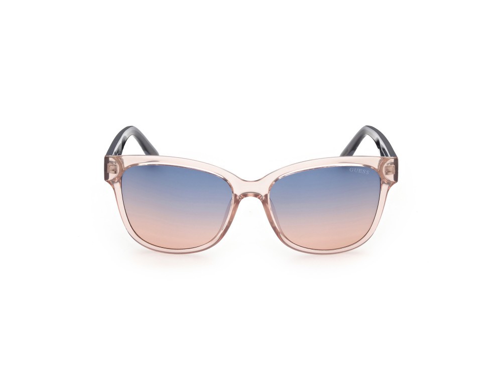Occhiali da sole Guess GU7823 (57W) colore beige lucido forma quadrato lenti blu grad.
