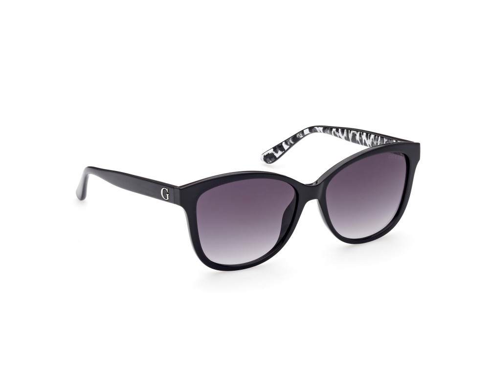 Occhiali da sole Guess GU7828 (01B) colore nero lucido forma quadrato lenti fumo grad.