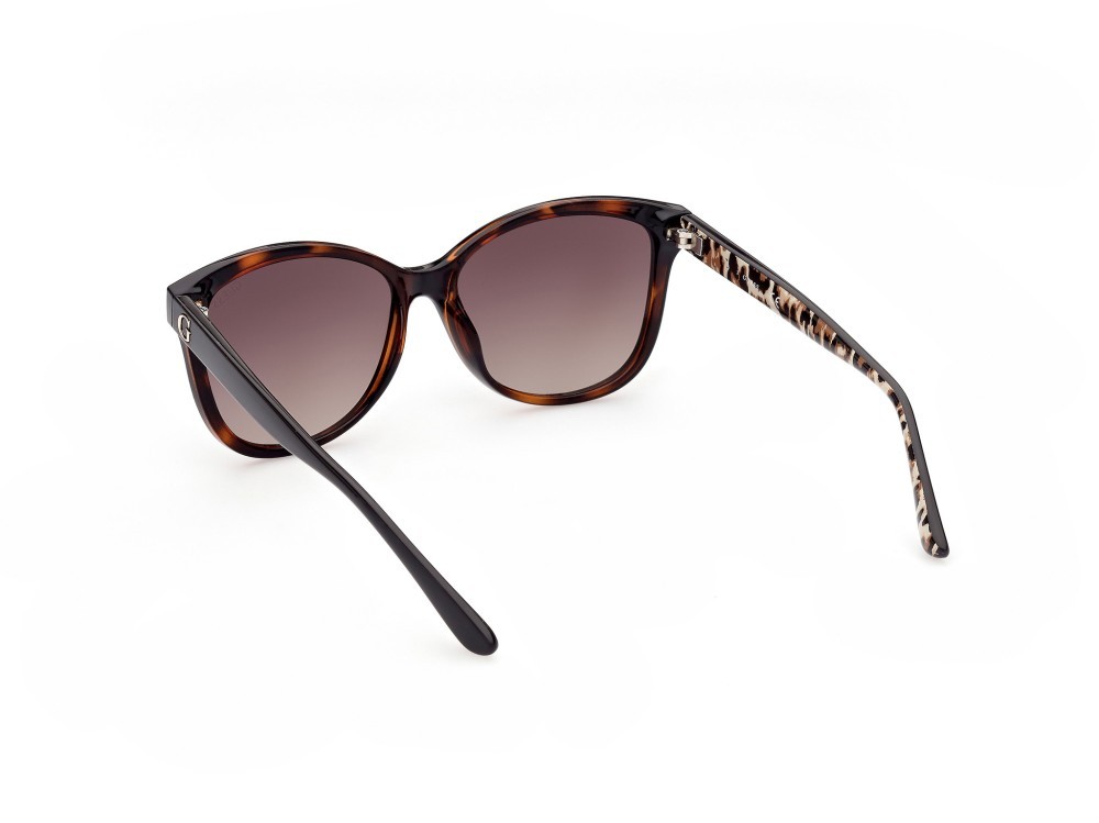 Occhiali da sole Guess GU7828 (52F) colore avana scura forma quadrato lenti marrone grad.