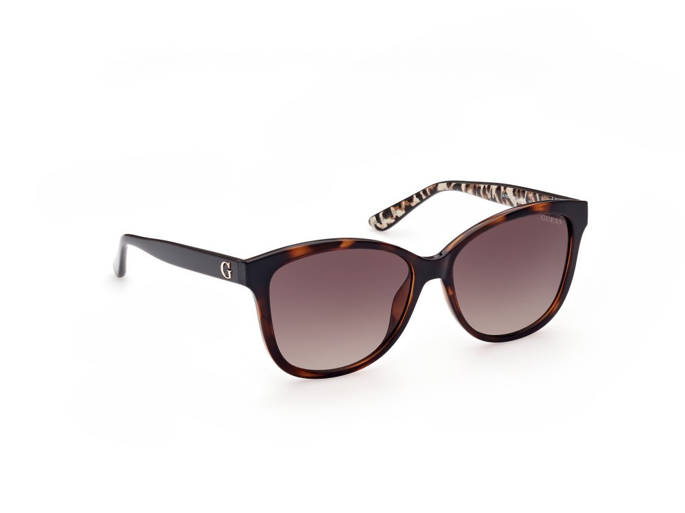 Occhiali da sole Guess GU7828 (52F) colore avana scura forma quadrato lenti marrone grad.