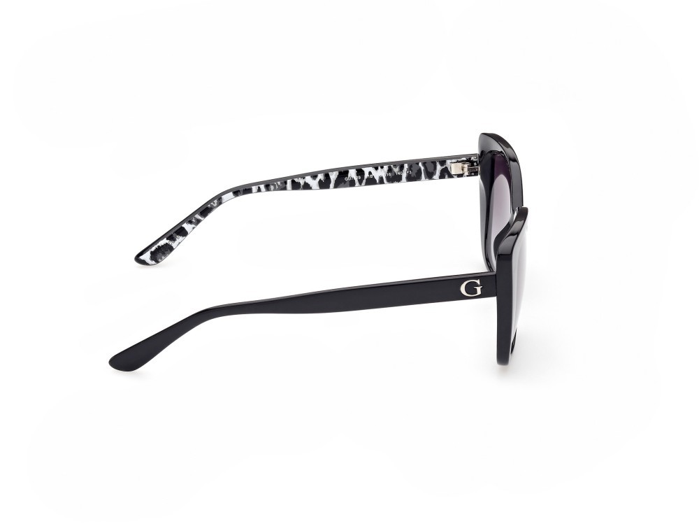 Occhiali da sole Guess GU7829 (01B) colore nero lucido forma quadrato lenti fumo grad.
