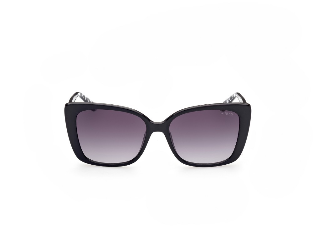 Occhiali da sole Guess GU7829 (01B) colore nero lucido forma quadrato lenti fumo grad.