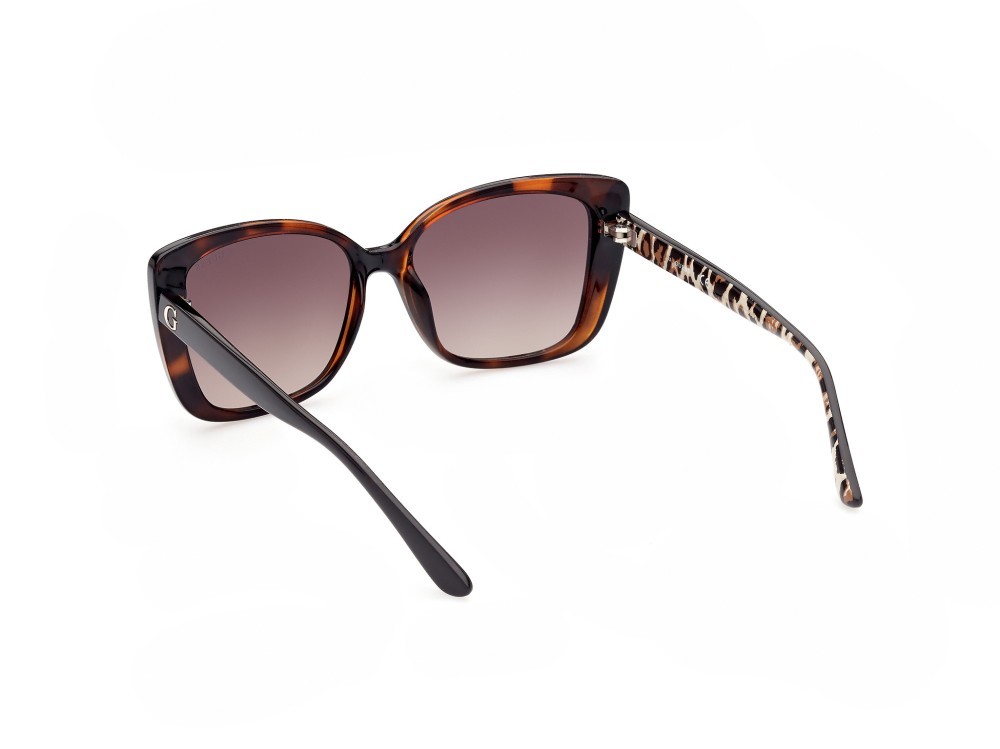 Occhiali da sole Guess GU7829 (52F) colore avana scura forma quadrato lenti marrone grad.