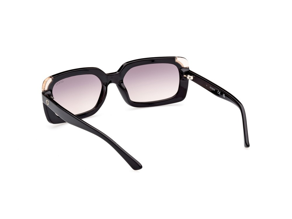 Occhiali da sole Guess GU7841 (01B) colore nero lucido forma rettangolare lenti fumo grad.