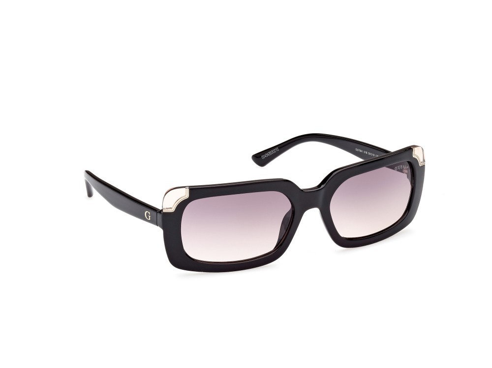 Occhiali da sole Guess GU7841 (01B) colore nero lucido forma rettangolare lenti fumo grad.