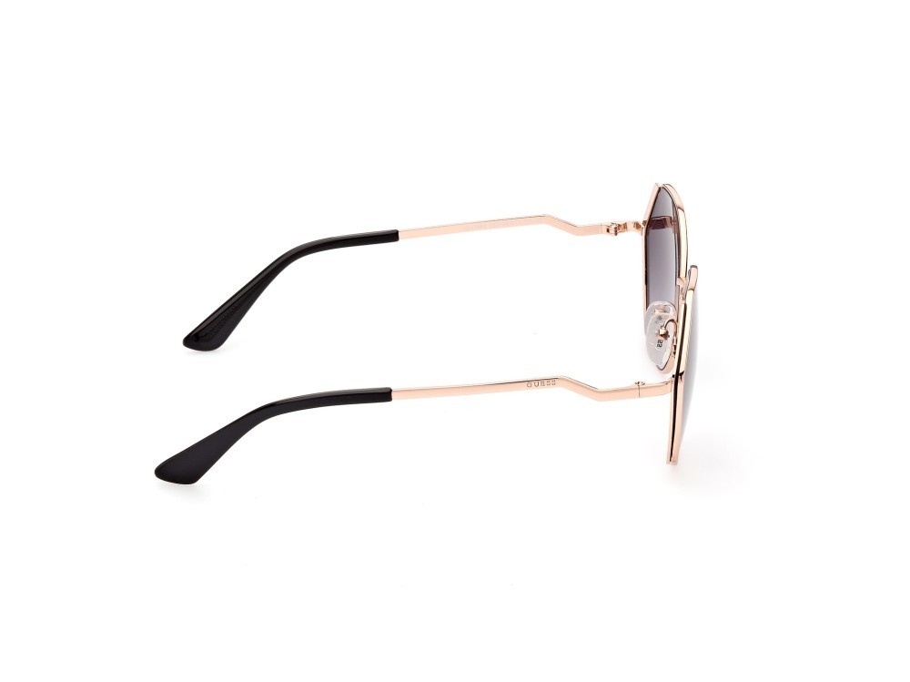 Occhiali da sole Guess GU7842 (28B) colore oro rosè lucido  forma geometrico lenti fumo grad.