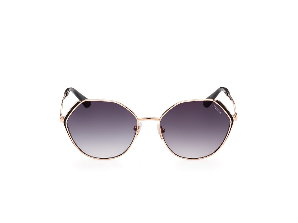 Occhiali da sole Guess GU7842 (28B) colore oro rosè lucido  forma geometrico lenti fumo grad.