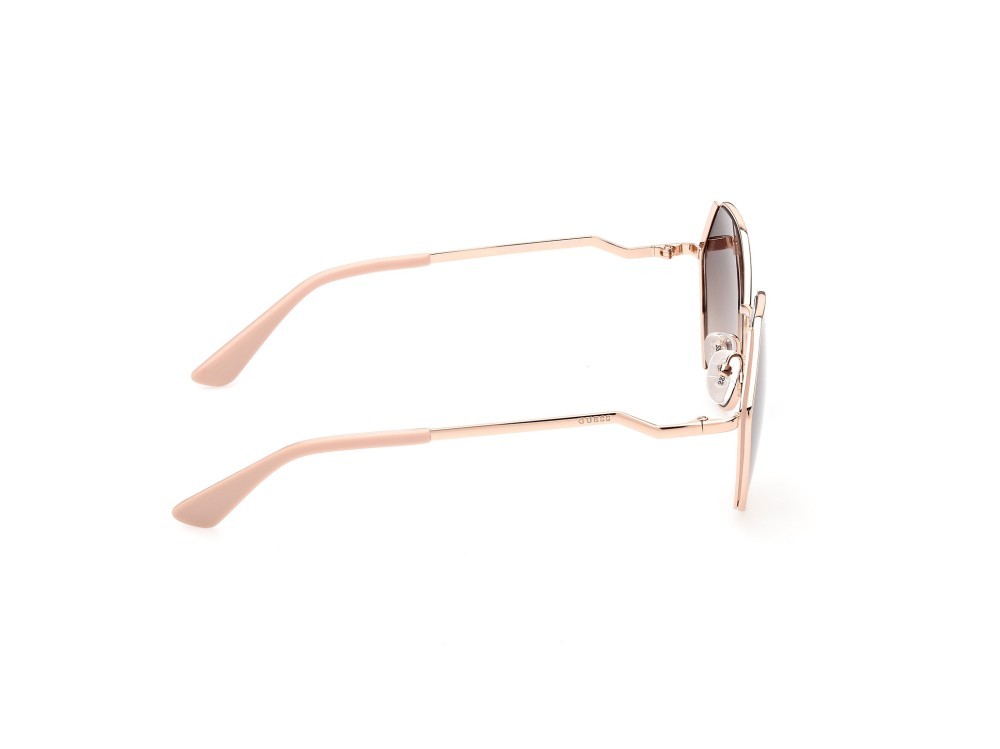 Occhiali da sole Guess GU7842 (28F) colore oro rosè lucido  forma geometrico lenti marrone grad.