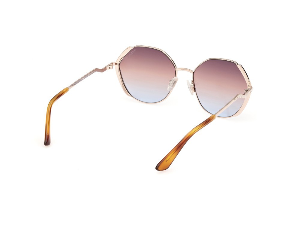 Sonnenbrillen Guess GU7842-S (33F) farbe oro  form geometrisch gläser azzurro viola sfumato