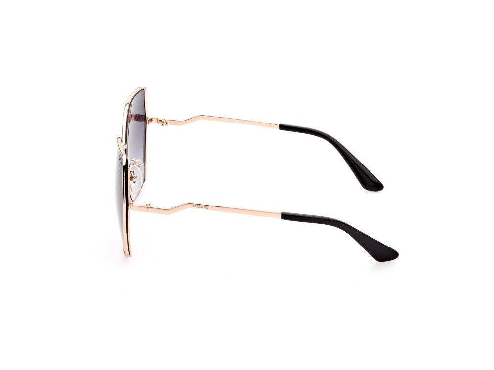 Occhiali da sole Guess GU7843 (28B) colore oro rosè lucido  forma geometrico lenti fumo grad.