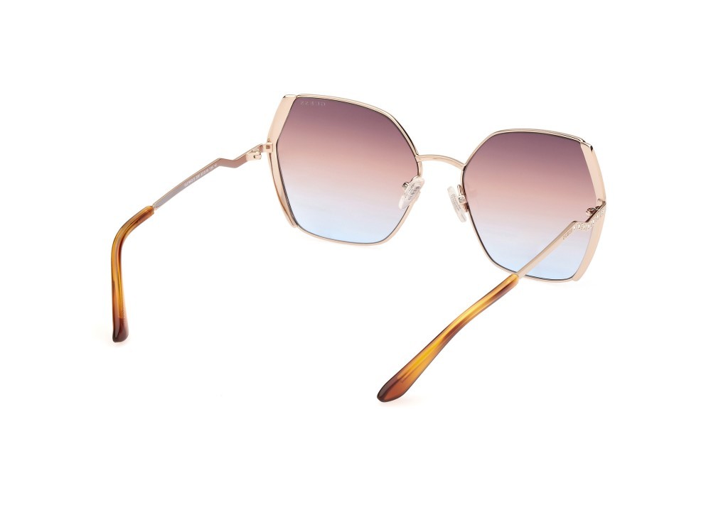 Sonnenbrillen Guess GU7843-S (33F) farbe oro  form geometrisch gläser azzurro viola sfumato