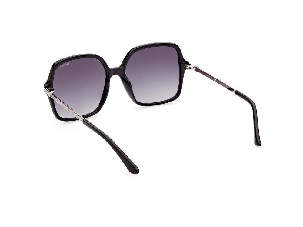 Occhiali da sole Guess GU7845 (01B) colore nero lucido forma quadrato lenti fumo grad.