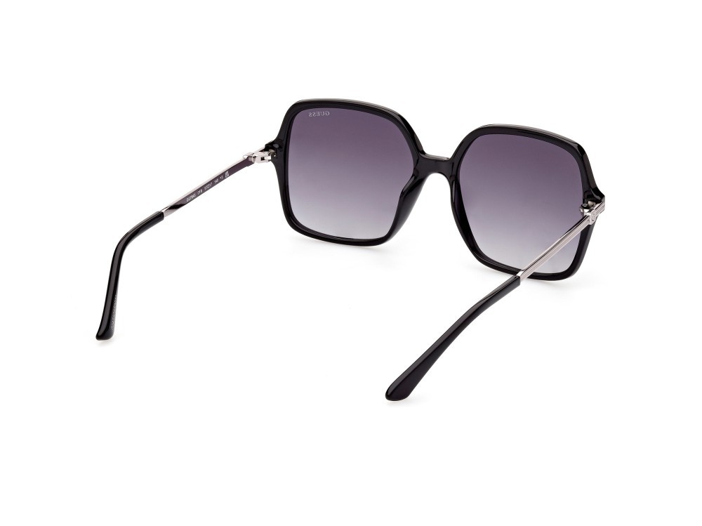 Occhiali da sole Guess GU7845 (01B) colore nero lucido forma quadrato lenti fumo grad.