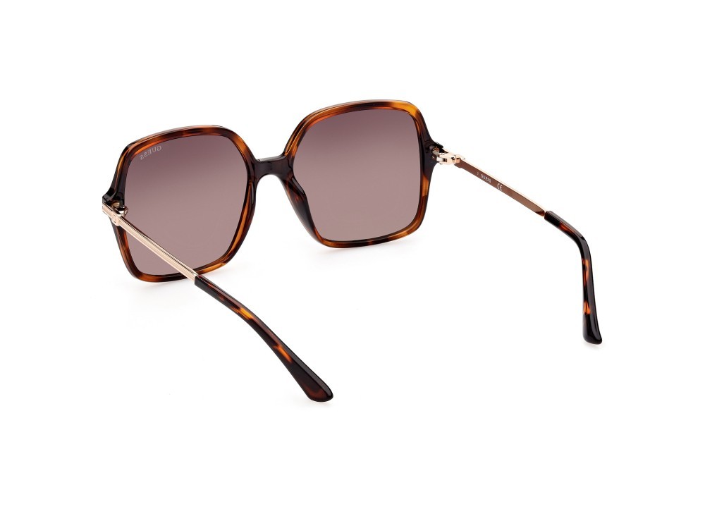 Occhiali da sole Guess GU7845 (52F) colore avana scura forma quadrato lenti marrone grad.