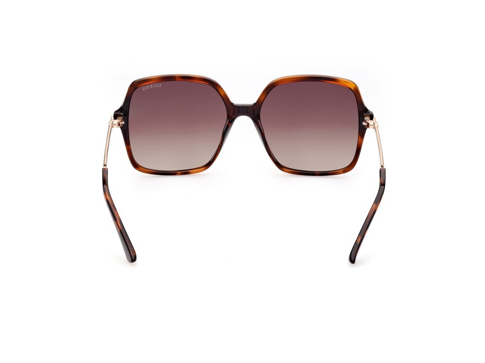 Occhiali da sole Guess GU7845 (52F) colore avana scura forma quadrato lenti marrone grad.