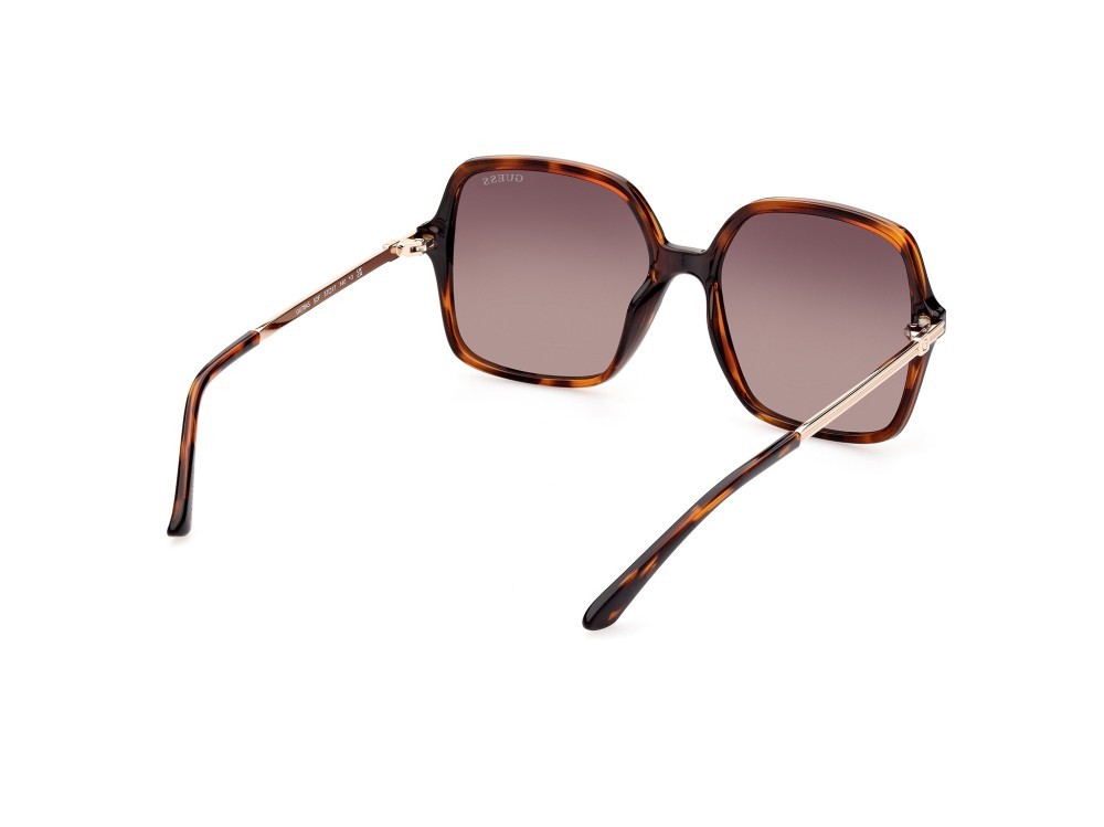 Occhiali da sole Guess GU7845 (52F) colore avana scura forma quadrato lenti marrone grad.