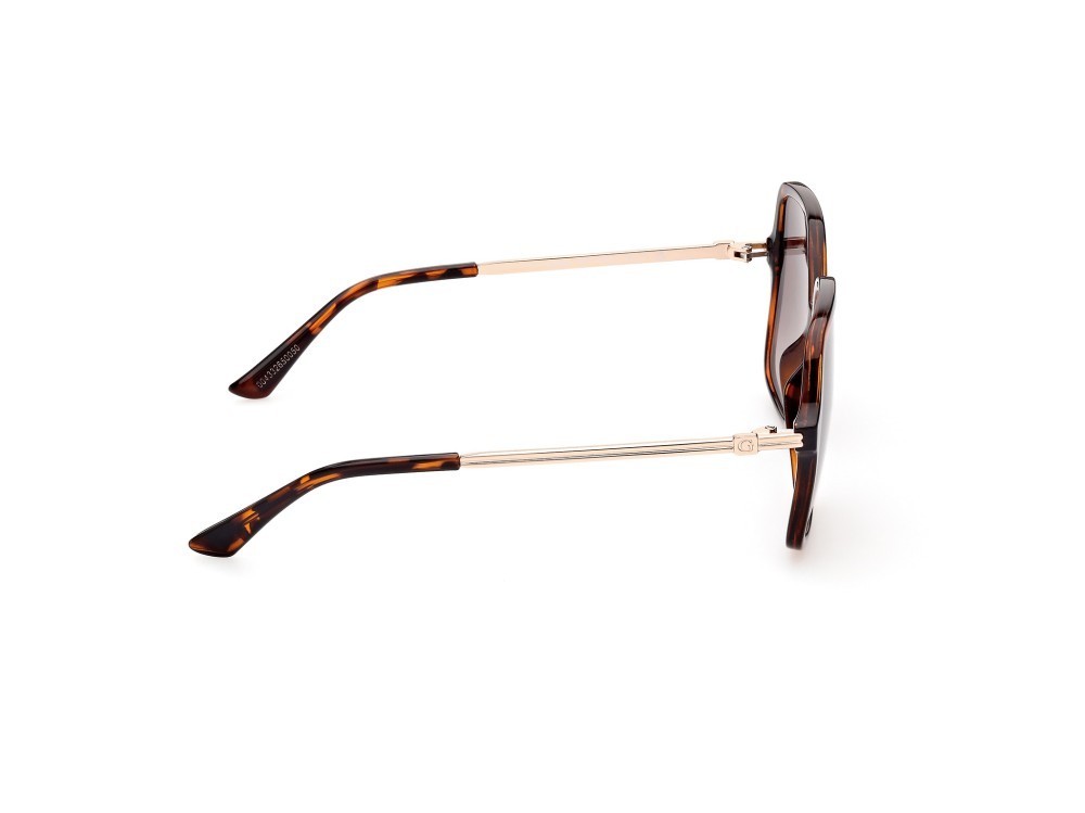 Occhiali da sole Guess GU7845 (52F) colore avana scura forma quadrato lenti marrone grad.