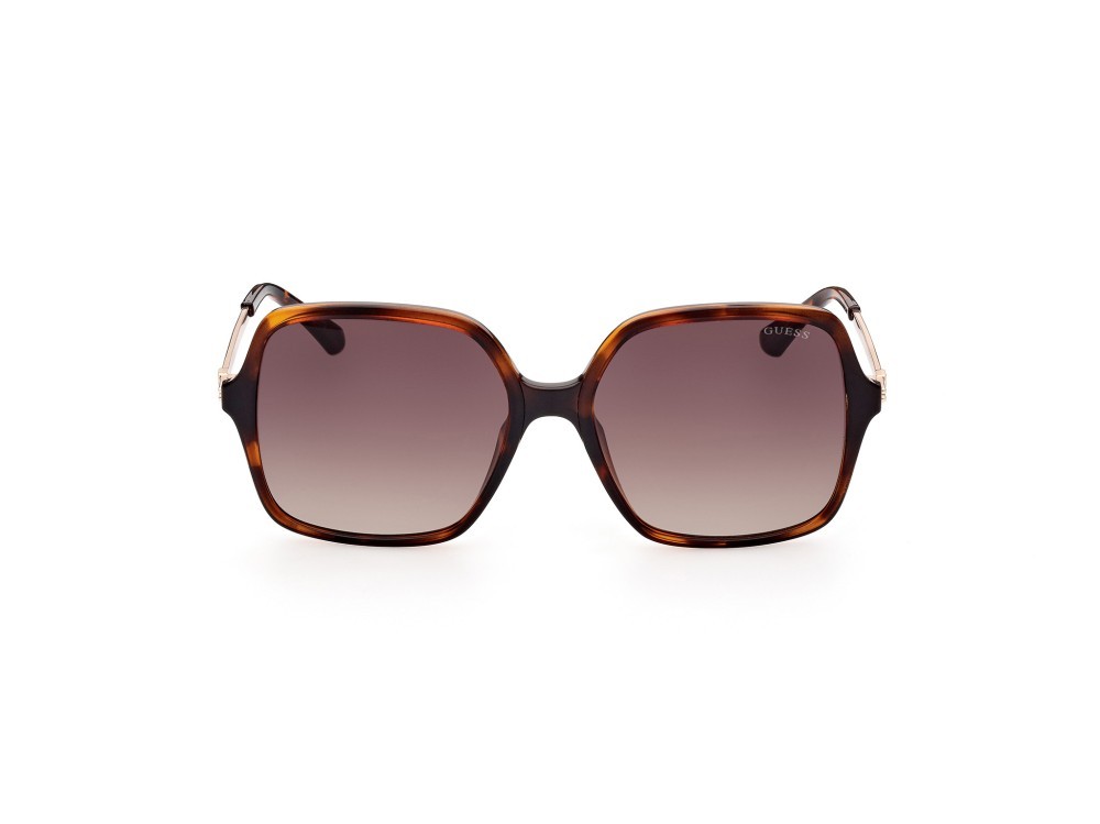 Occhiali da sole Guess GU7845 (52F) colore avana scura forma quadrato lenti marrone grad.